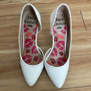 gorgeous white juicy couture heels